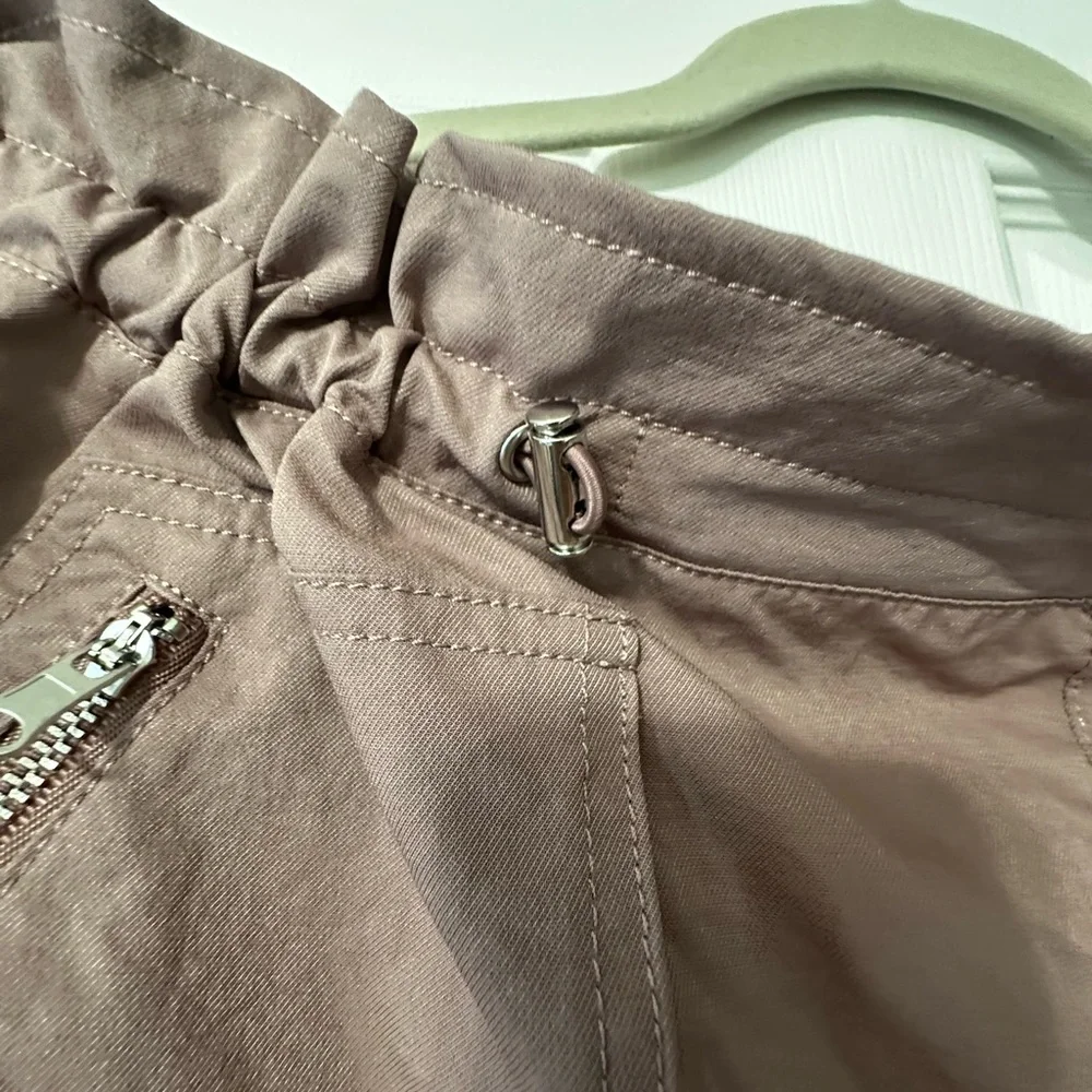 CALIA Women's Purple Shorts with Zipper Details